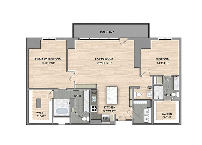 Floor plan layout diagram for B8PH